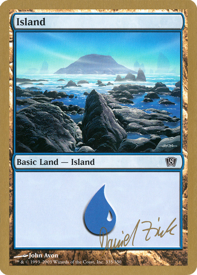 Island (dz335) (Daniel Zink) [World Championship Decks 2003] | Spectrum Games