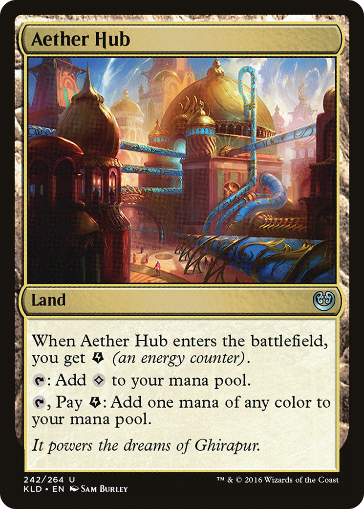 Aether Hub (Ripple Foil) [Modern Horizons 3 Commander] | Spectrum Games