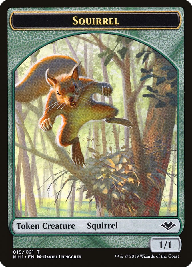 Bird (003) // Squirrel (015) Double-Sided Token [Modern Horizons Tokens] | Spectrum Games