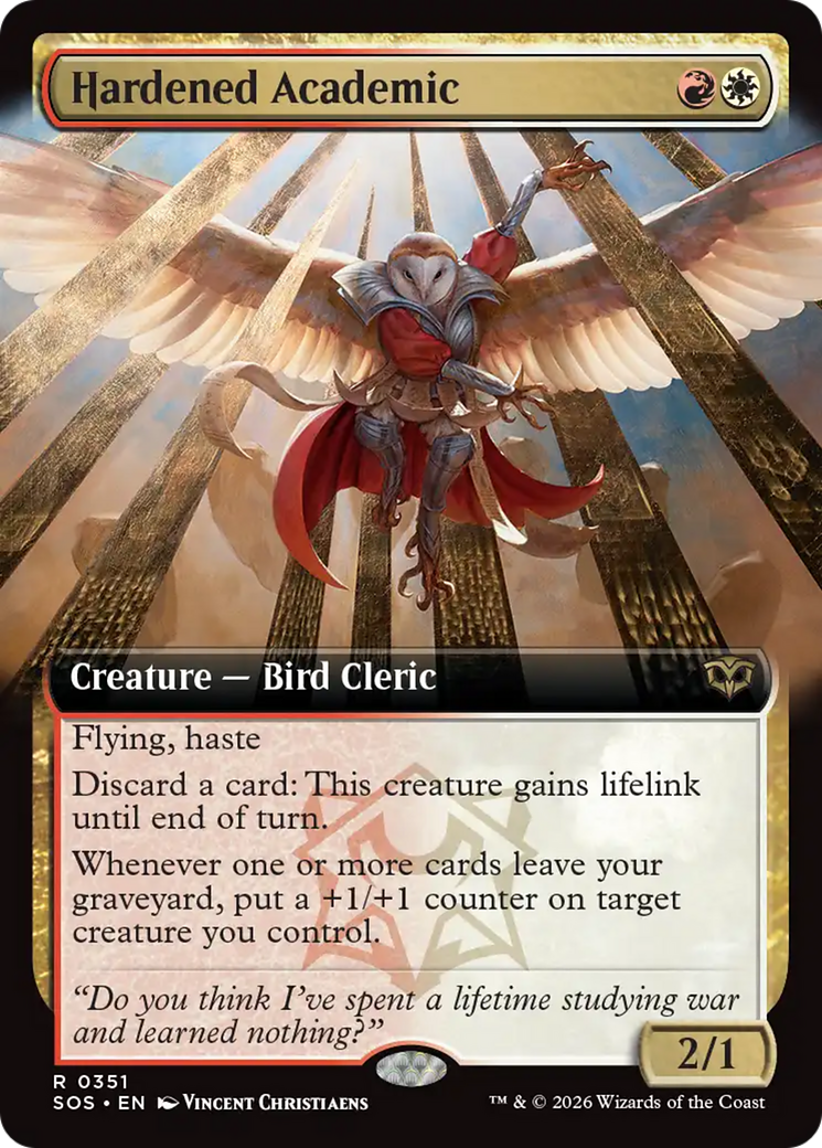 Hardened Academic (Extended Art) [Secrets of Strixhaven] | Spectrum Games