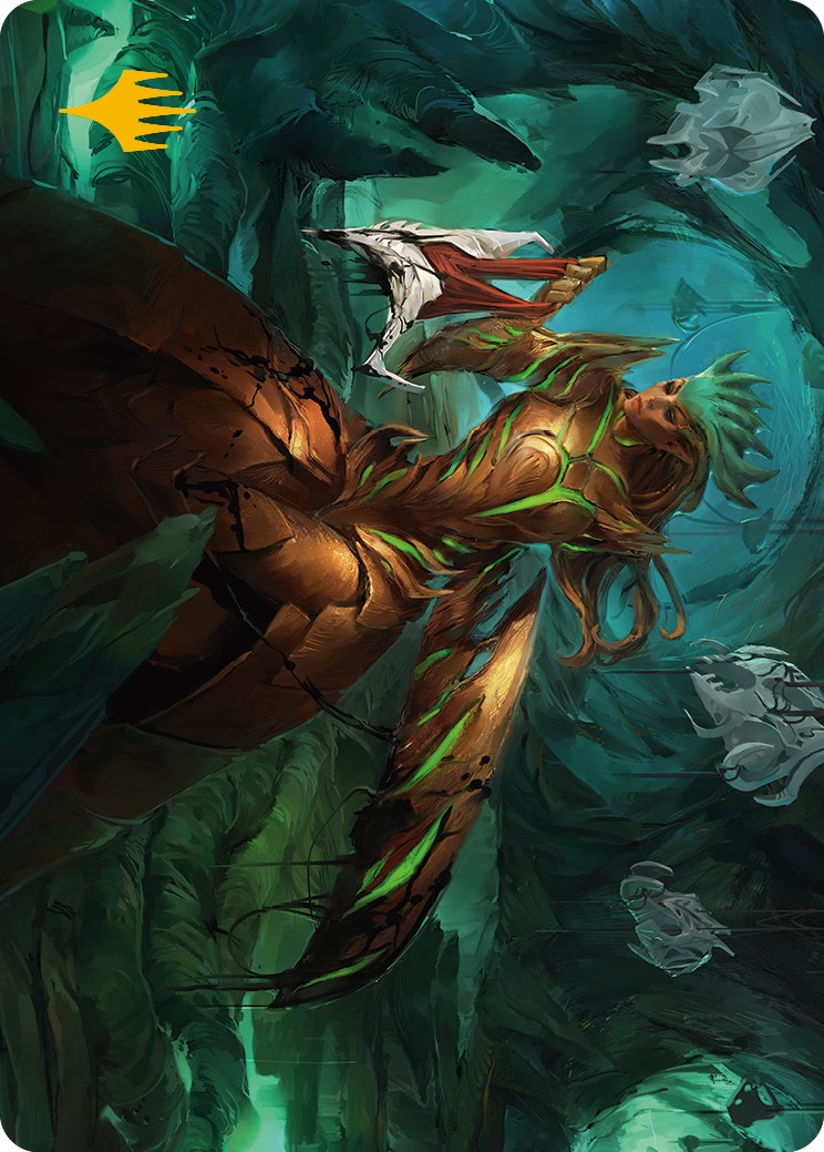 Glissa Sunslayer Art Card (Gold-Stamped Signature) [Phyrexia: All Will Be One Art Series] | Spectrum Games
