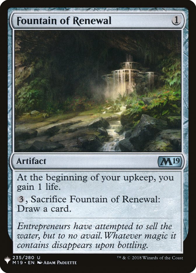 Fountain of Renewal [Mystery Booster] | Spectrum Games