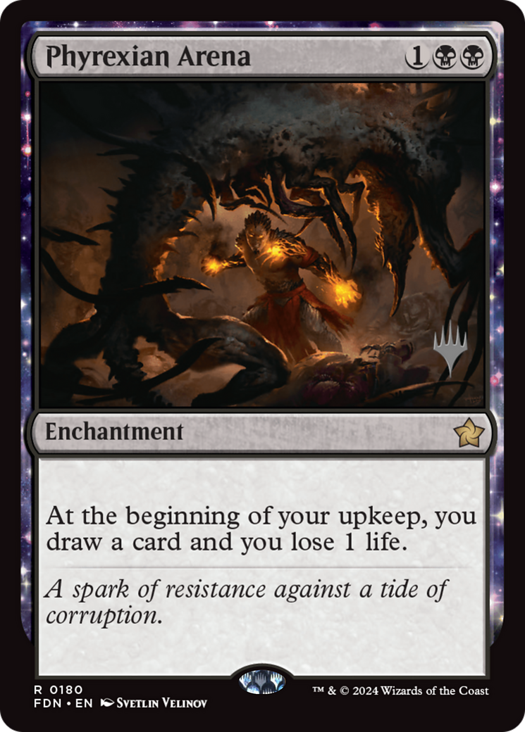 Phyrexian Arena [Foundations Promos] | Spectrum Games