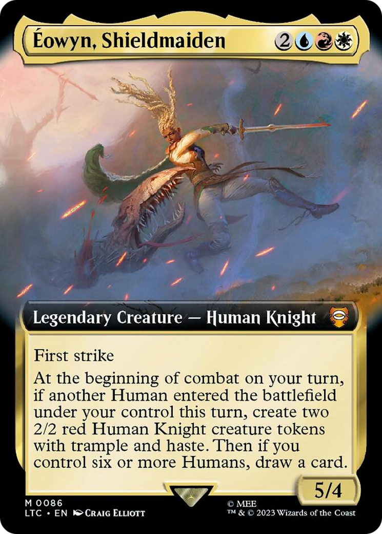Eowyn, Shieldmaiden (Extended Art) [The Lord of the Rings: Tales of Middle-Earth Commander] | Spectrum Games