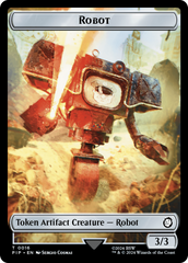 Robot // Treasure (0018) Double-Sided Token [Fallout Tokens] | Spectrum Games