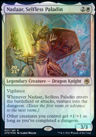 Nadaar, Selfless Paladin [Dungeons & Dragons: Adventures in the Forgotten Realms Prerelease Promos] | Spectrum Games