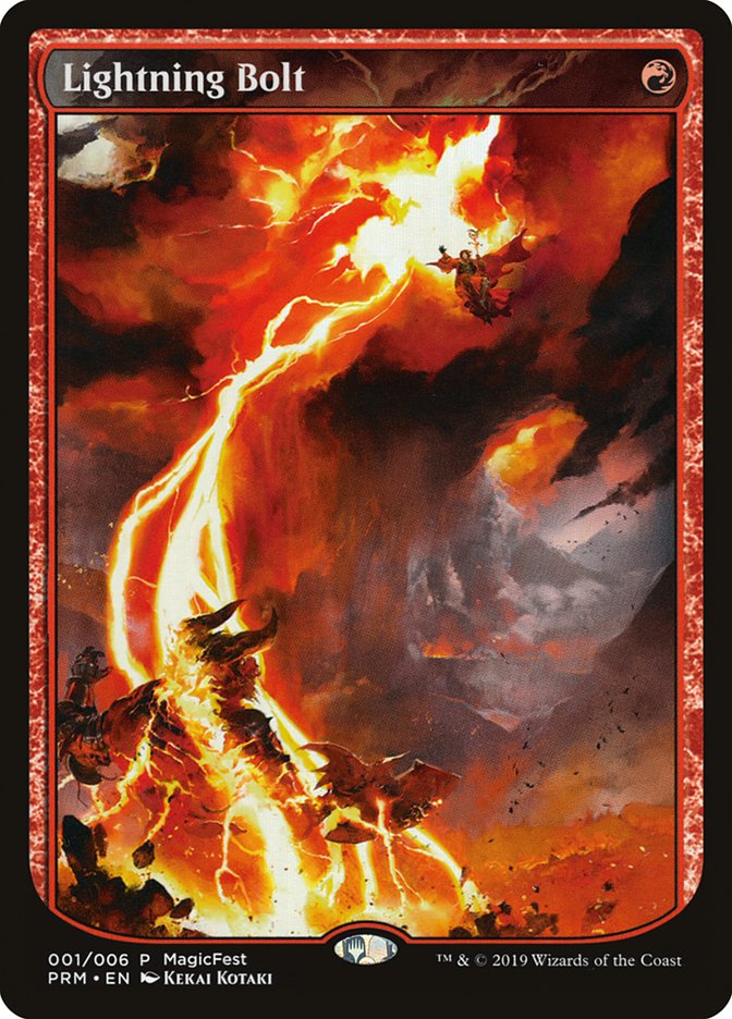 Lightning Bolt (Textless) [MagicFest 2019] | Spectrum Games