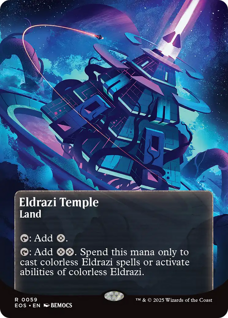Eldrazi Temple (0059) (Borderless) [Edge of Eternities: Stellar Sights] | Spectrum Games