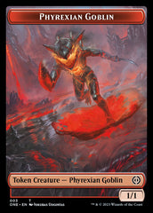 Rebel // Phyrexian Goblin Double-Sided Token [Phyrexia: All Will Be One Tokens] | Spectrum Games