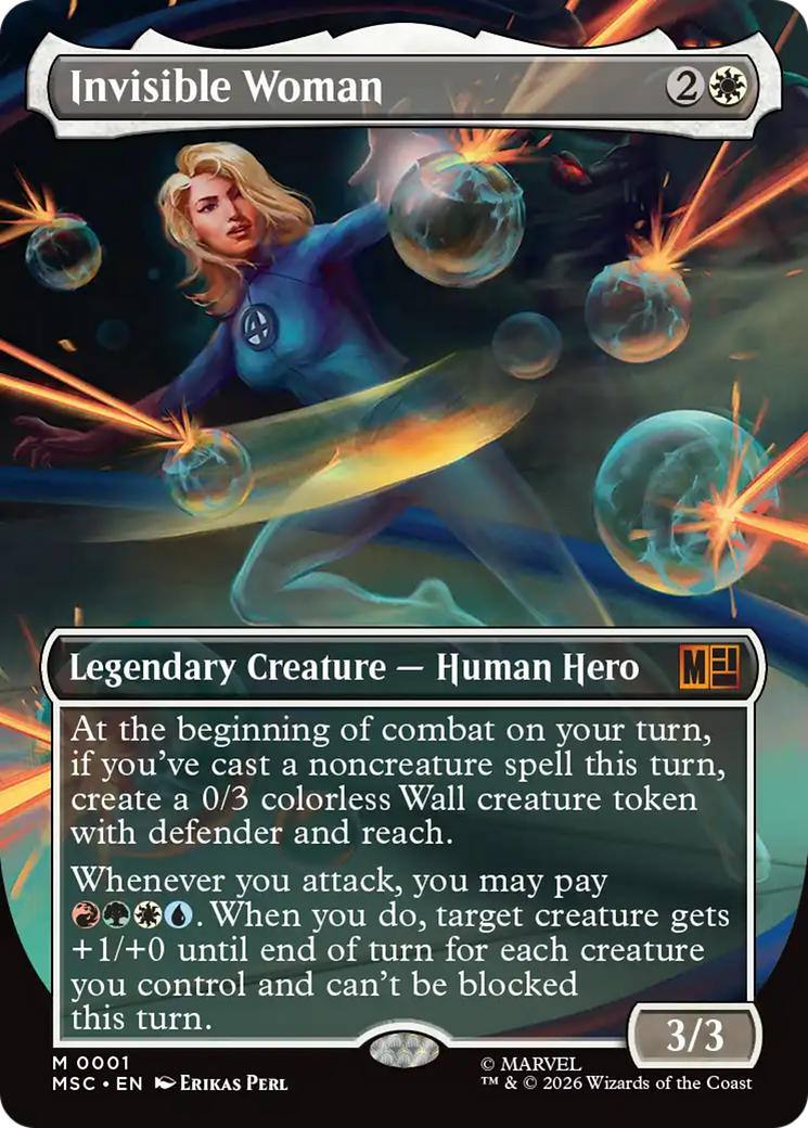 Invisible Woman (Borderless) [Marvel Super Heroes Commander] | Spectrum Games