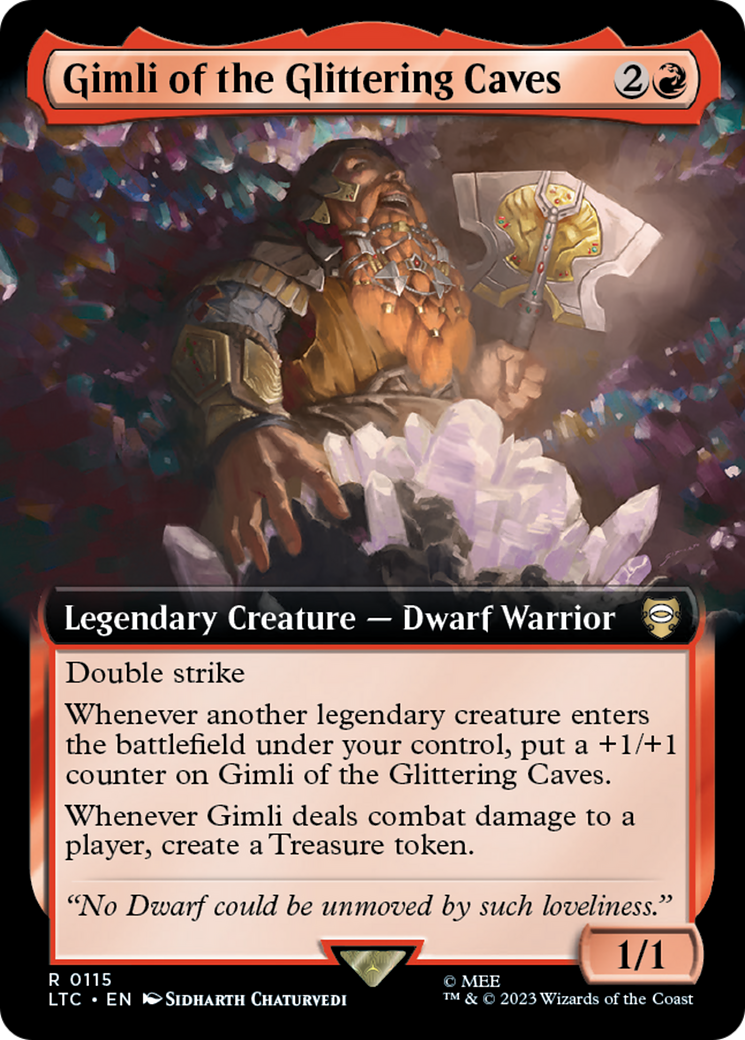 Gimli of the Glittering Caves (Extended Art) [The Lord of the Rings: Tales of Middle-Earth Commander] | Spectrum Games