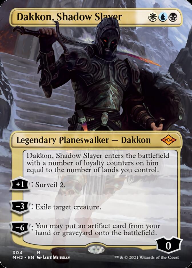 Dakkon, Shadow Slayer (Borderless) [Modern Horizons 2] | Spectrum Games