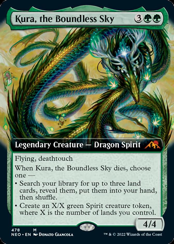 Kura, the Boundless Sky (Extended Art) [Kamigawa: Neon Dynasty] | Spectrum Games