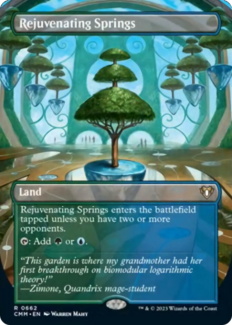 Rejuvenating Springs (Borderless Alternate Art) [Commander Masters] | Spectrum Games