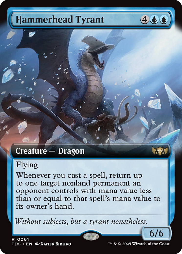 Hammerhead Tyrant (Extended Art) [Tarkir: Dragonstorm Commander] | Spectrum Games