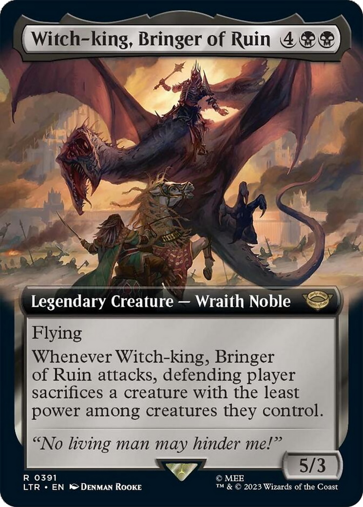 Witch-king, Bringer of Ruin (Extended Alternate Art) [The Lord of the Rings: Tales of Middle-Earth] | Spectrum Games