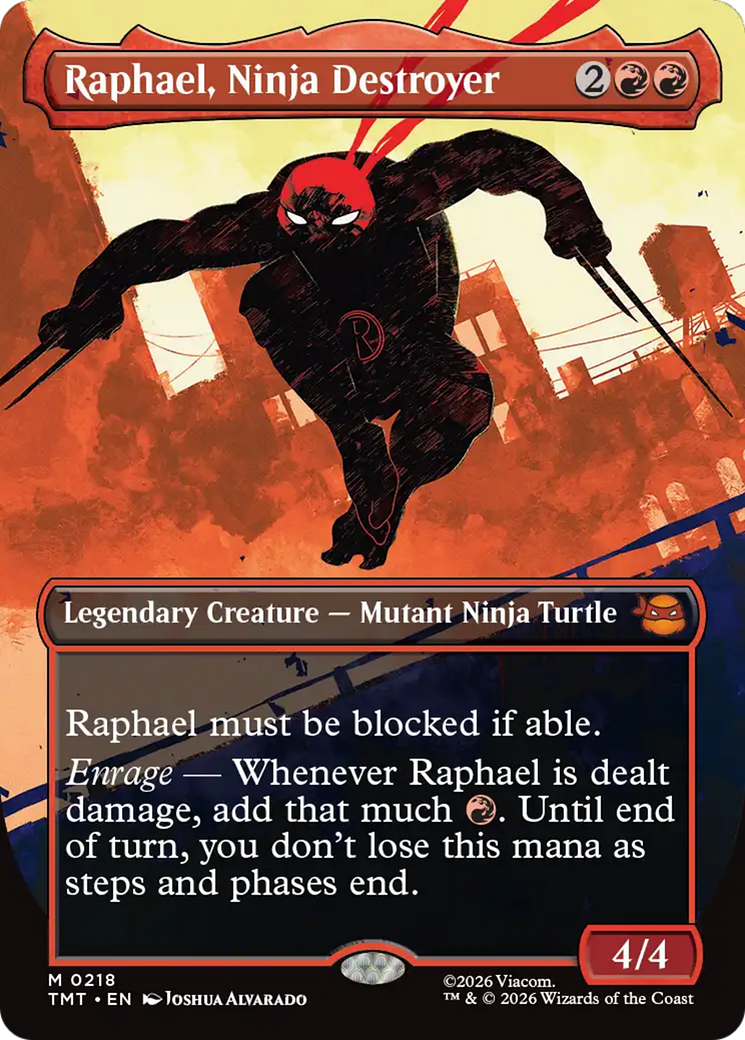Raphael, Ninja Destroyer (Borderless) [Teenage Mutant Ninja Turtles] | Spectrum Games
