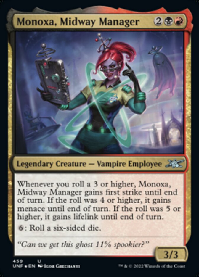 Monoxa, Midway Manager (Galaxy Foil) [Unfinity] | Spectrum Games