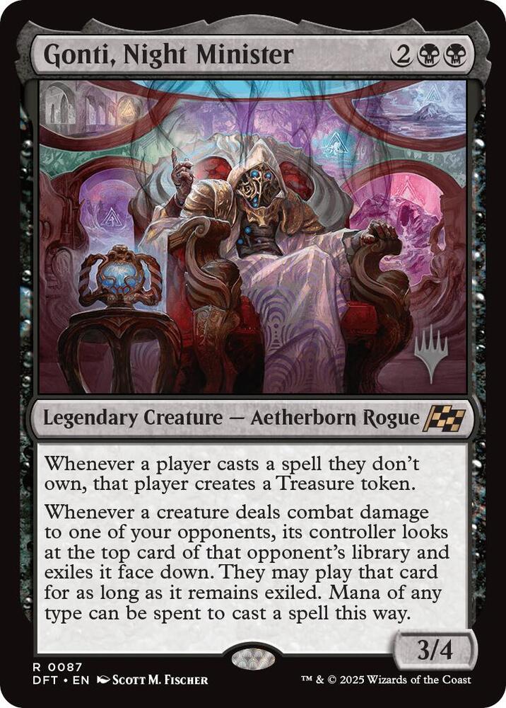 Gonti, Night Minister (Promo Pack) [Aetherdrift Promos] | Spectrum Games