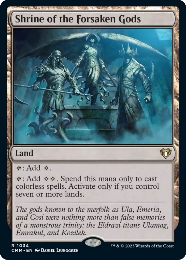 Shrine of the Forsaken Gods [Commander Masters] | Spectrum Games