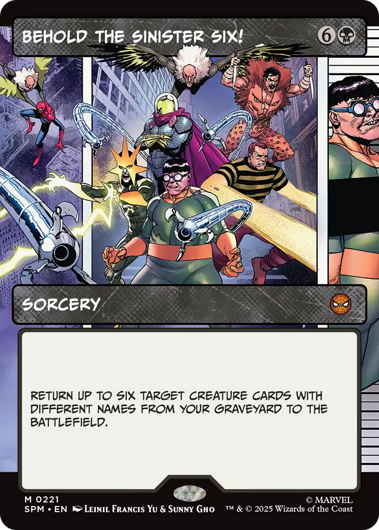 Behold the Sinister Six! (Borderless) [Marvel's Spider-Man] | Spectrum Games