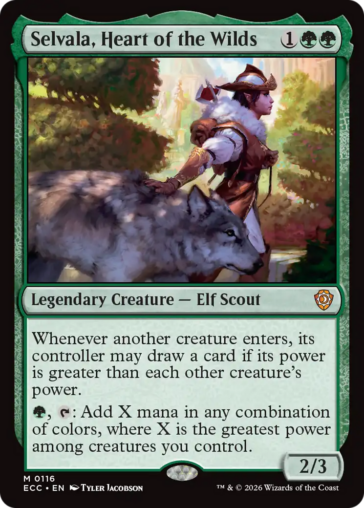 Selvala, Heart of the Wilds [Lorwyn Eclipsed Commander] | Spectrum Games