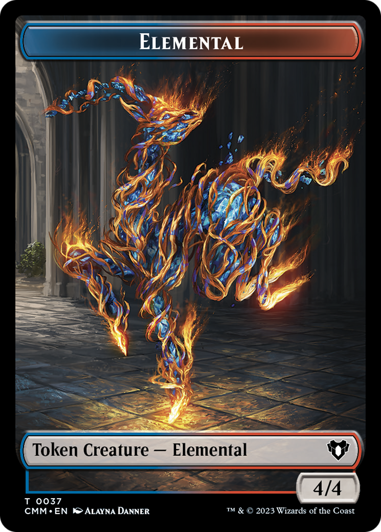 Elemental Token (37) [Commander Masters Tokens] | Spectrum Games