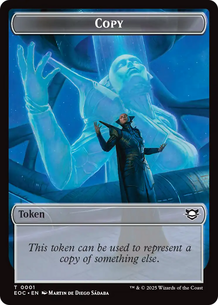 Copy // Clue Double-Sided Token [Edge of Eternities Commander Tokens] | Spectrum Games