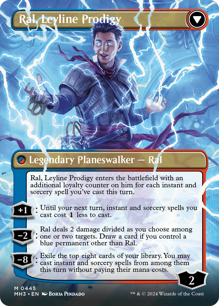 Ral, Monsoon Mage // Ral, Leyline Prodigy (Borderless) [Modern Horizons 3] | Spectrum Games