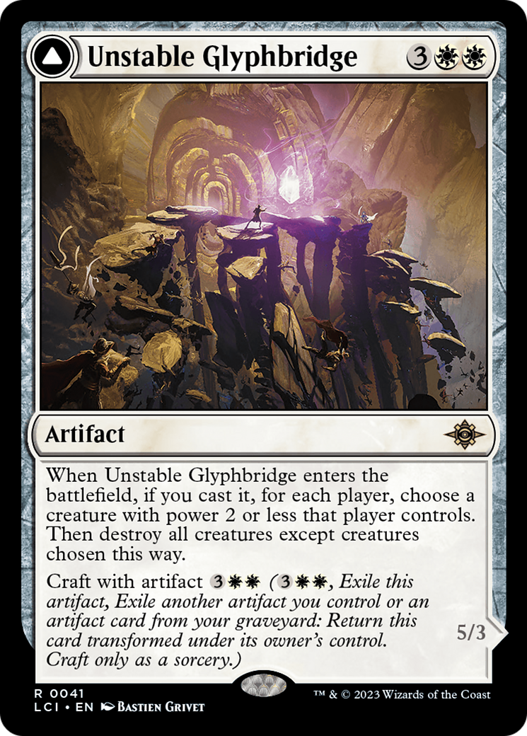 Unstable Glyphbridge // Sandswirl Wanderglyph [The Lost Caverns of Ixalan] | Spectrum Games