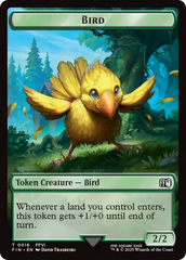 Bird (0016) // Wizard (0014) Double-Sided Token [FINAL FANTASY Tokens] | Spectrum Games