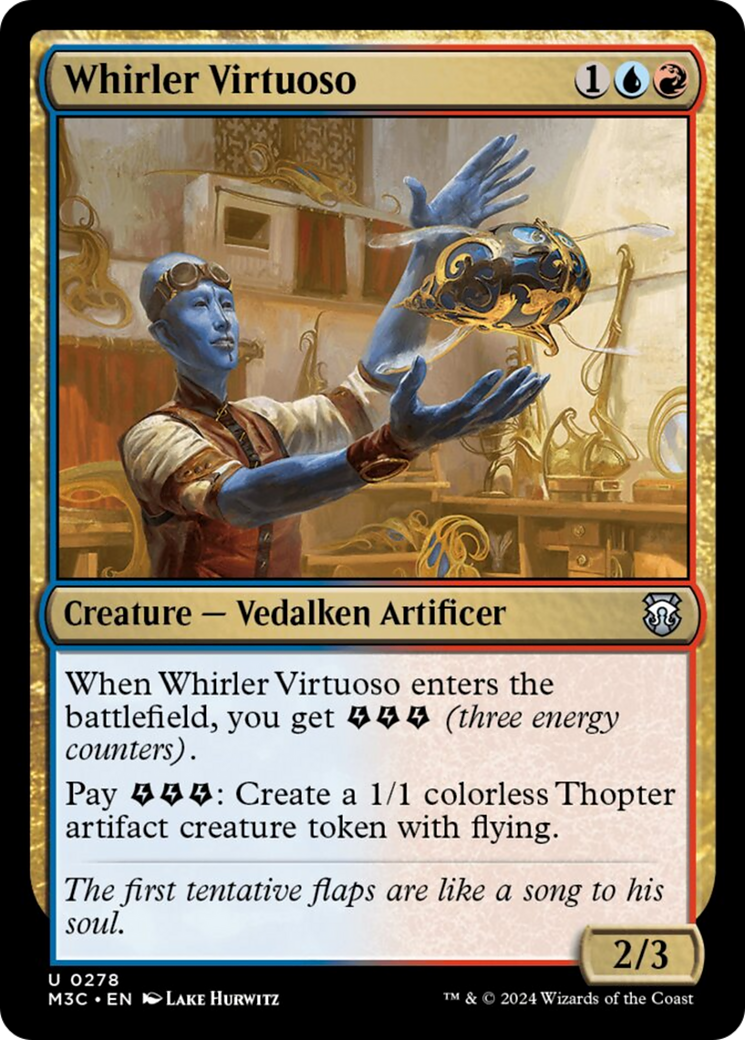 Whirler Virtuoso (Ripple Foil) [Modern Horizons 3 Commander] | Spectrum Games