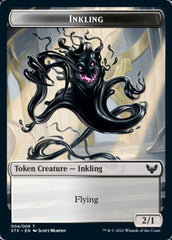 Fractal // Inkling Double-Sided Token [Strixhaven: School of Mages Tokens] | Spectrum Games