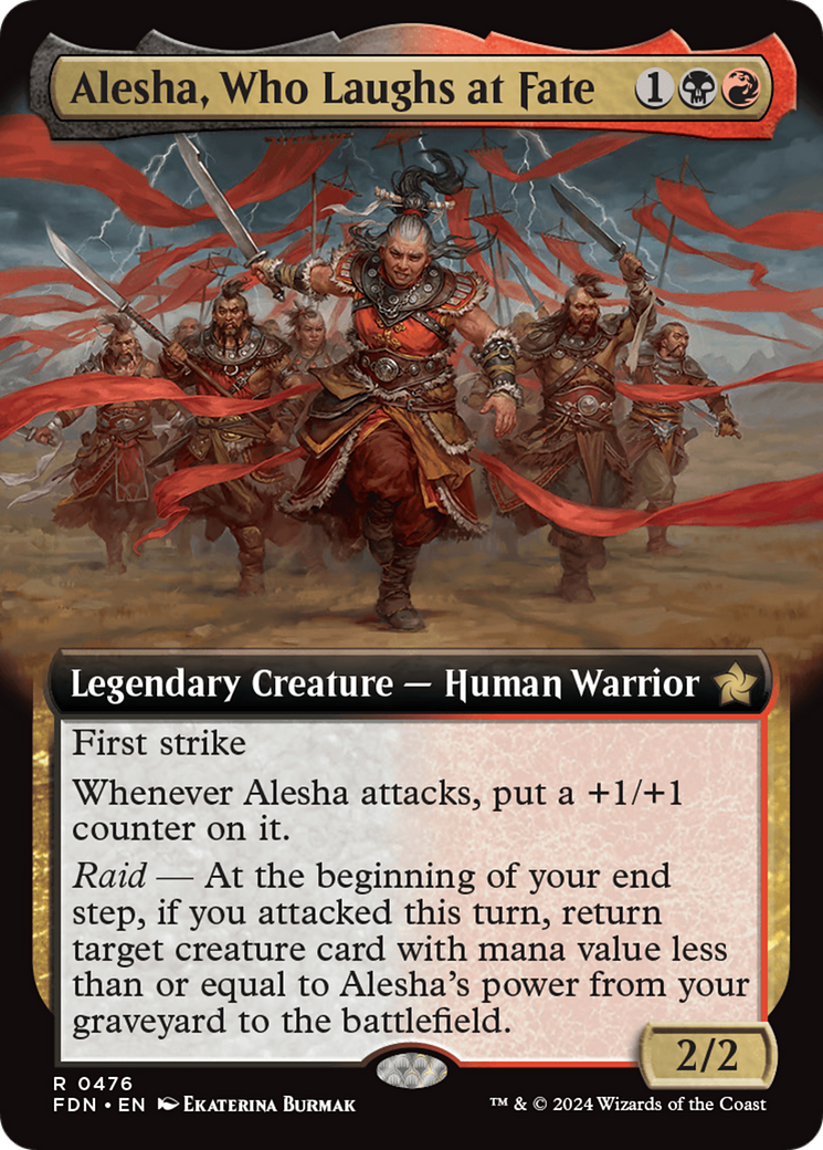 Alesha, Who Laughs at Fate (Extended Art) [Foundations] | Spectrum Games