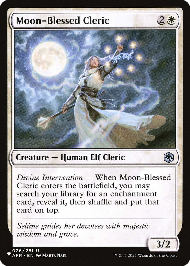 Moon-Blessed Cleric [The List Reprints] | Spectrum Games