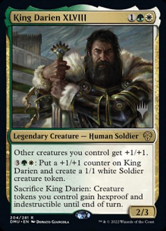 King Darien XLVIII (Promo Pack) [Dominaria United Promos] | Spectrum Games