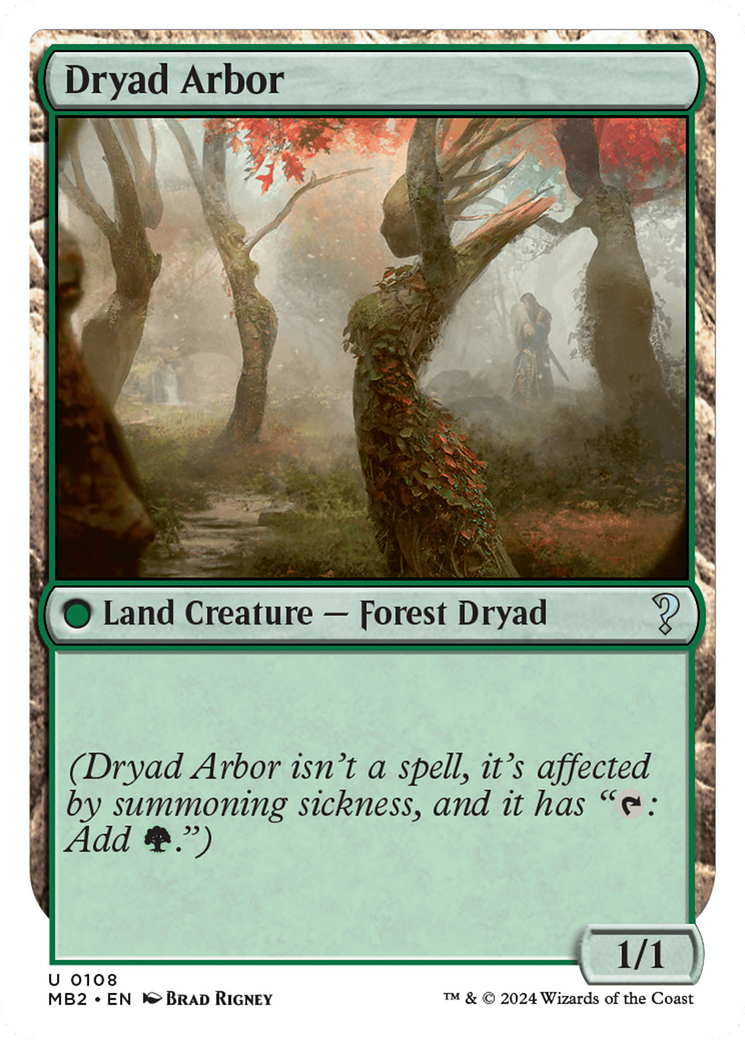 Dryad Arbor (White Border) [Mystery Booster 2] | Spectrum Games