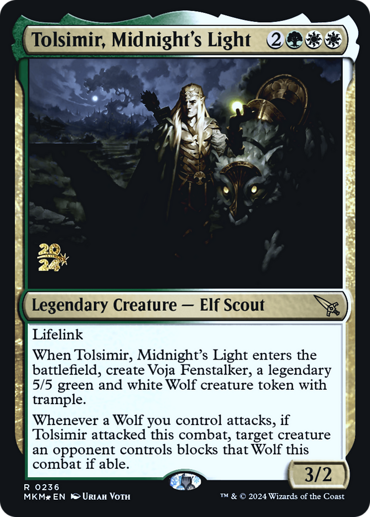 Tolsimir, Midnight's Light [Murders at Karlov Manor Prerelease Promos] | Spectrum Games