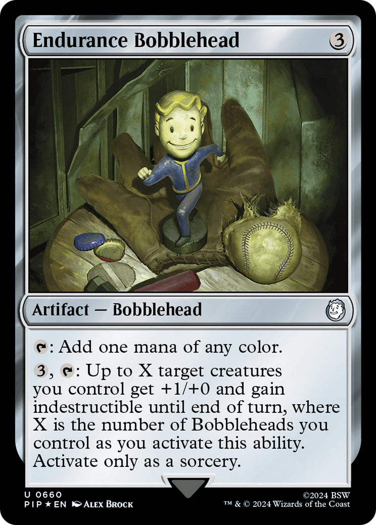 Endurance Bobblehead (Surge Foil) [Fallout] | Spectrum Games