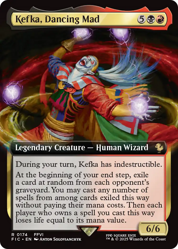 Kefka, Dancing Mad (Extended Art) [FINAL FANTASY Commander] | Spectrum Games