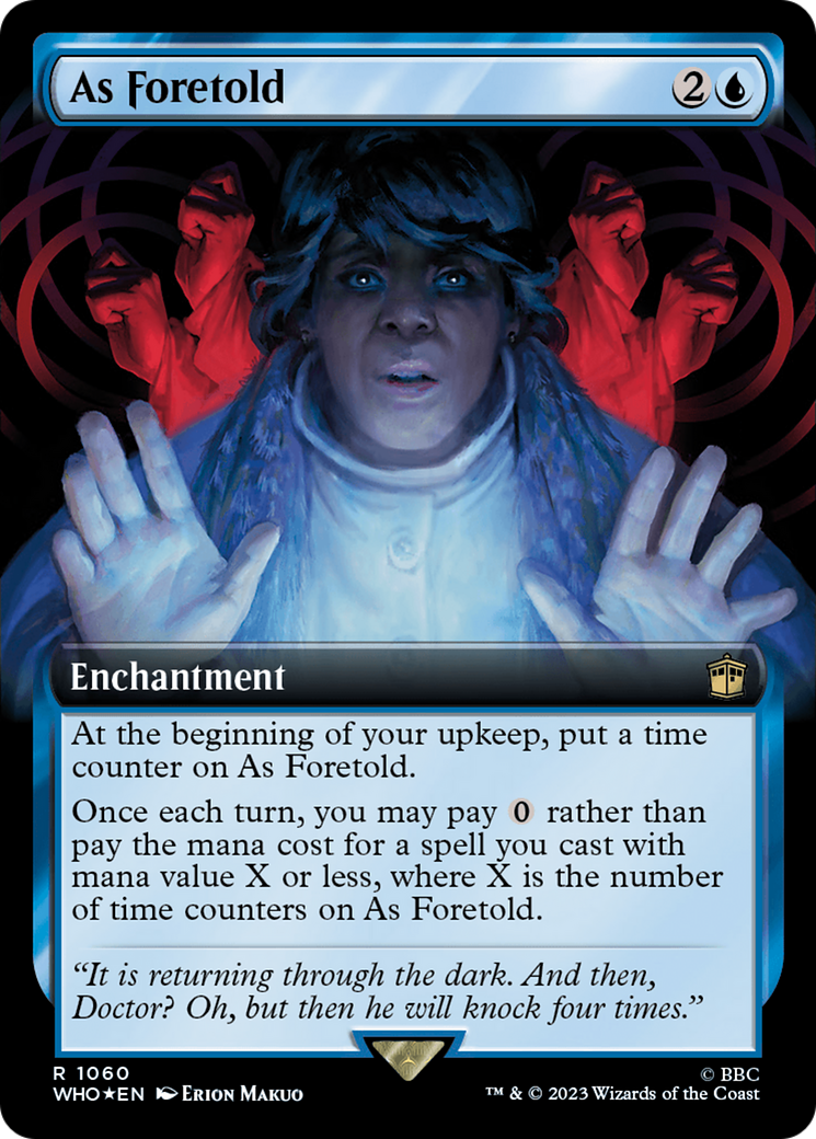 As Foretold (Extended Art) (Surge Foil) [Doctor Who] | Spectrum Games
