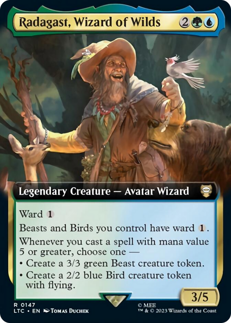 Radagast, Wizard of Wilds (Extended Art) [The Lord of the Rings: Tales of Middle-Earth Commander] | Spectrum Games