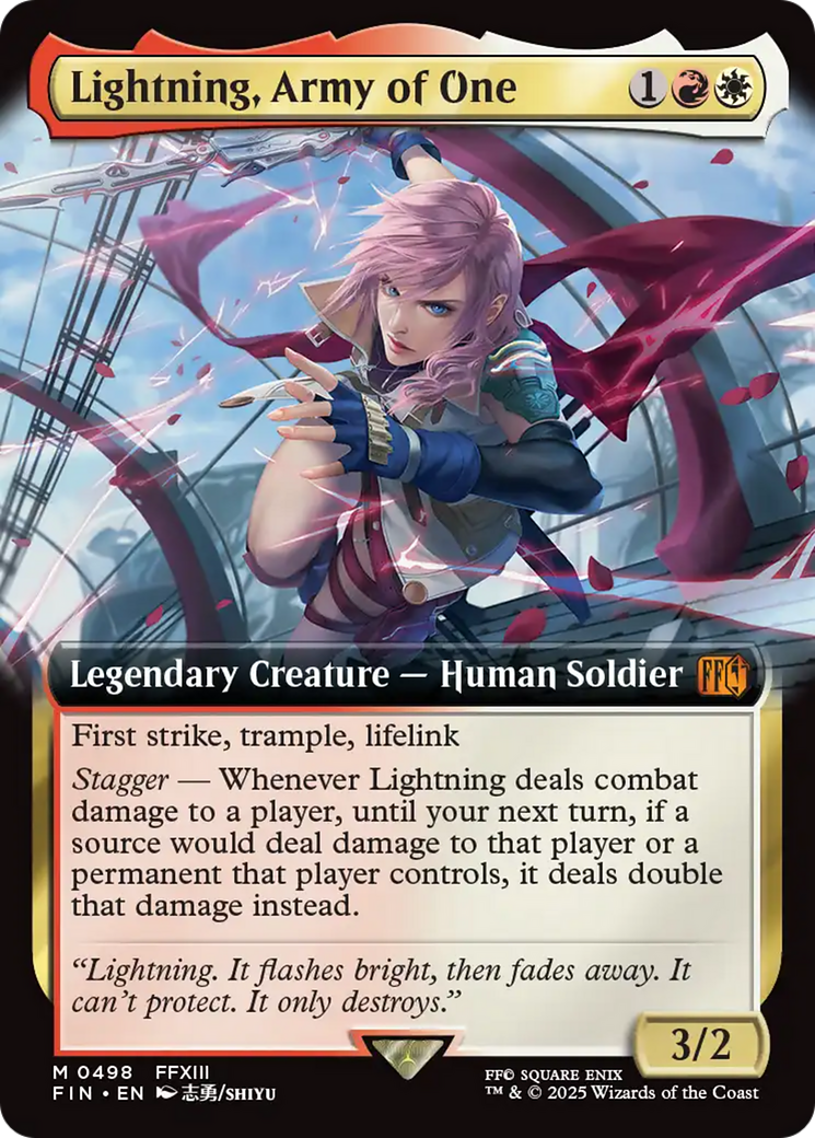 Lightning, Army of One (Extended Art) [FINAL FANTASY] | Spectrum Games