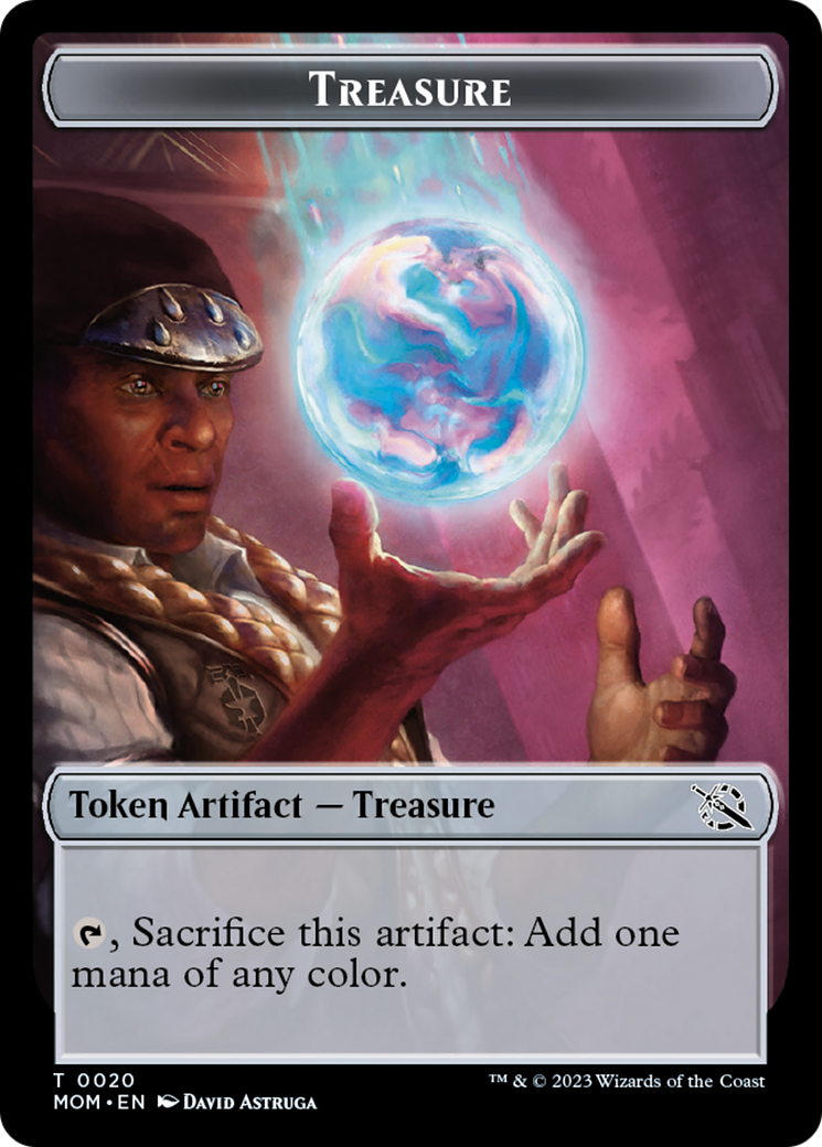 Treasure // Gremlin Double-Sided Token [March of the Machine Commander Tokens] | Spectrum Games