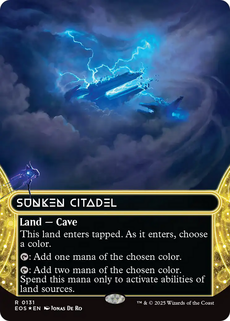 Sunken Citadel (0131) (Borderless) (Galaxy Foil) [Edge of Eternities: Stellar Sights] | Spectrum Games