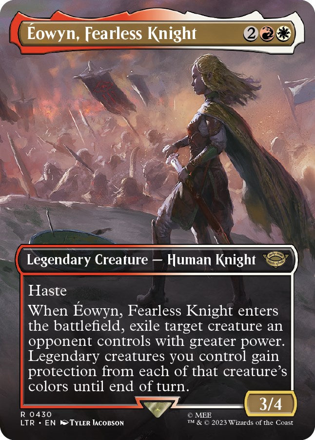 Eowyn, Fearless Knight (Borderless Alternate Art) [The Lord of the Rings: Tales of Middle-Earth] | Spectrum Games