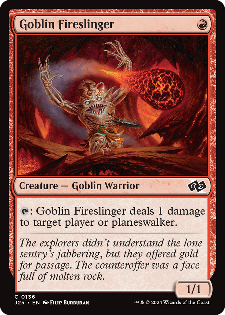 Goblin Fireslinger [Foundations Jumpstart] | Spectrum Games