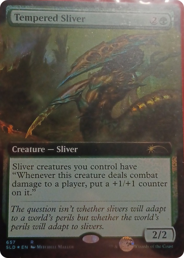 Tempered Sliver (Extended Art) [Secret Lair Drop Promos] | Spectrum Games