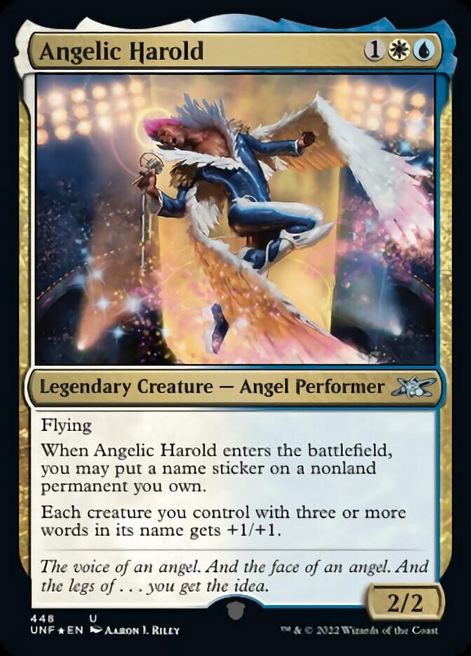 Angelic Harold (Galaxy Foil) [Unfinity] | Spectrum Games