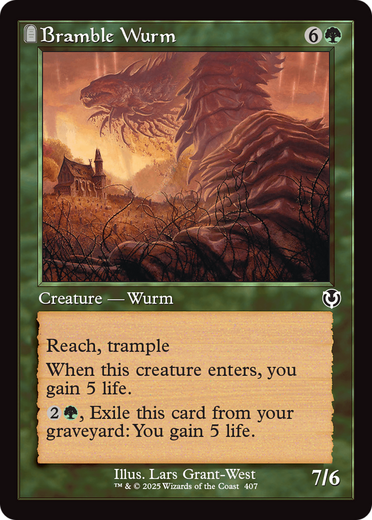 Bramble Wurm (Retro Frame) [Innistrad Remastered] | Spectrum Games